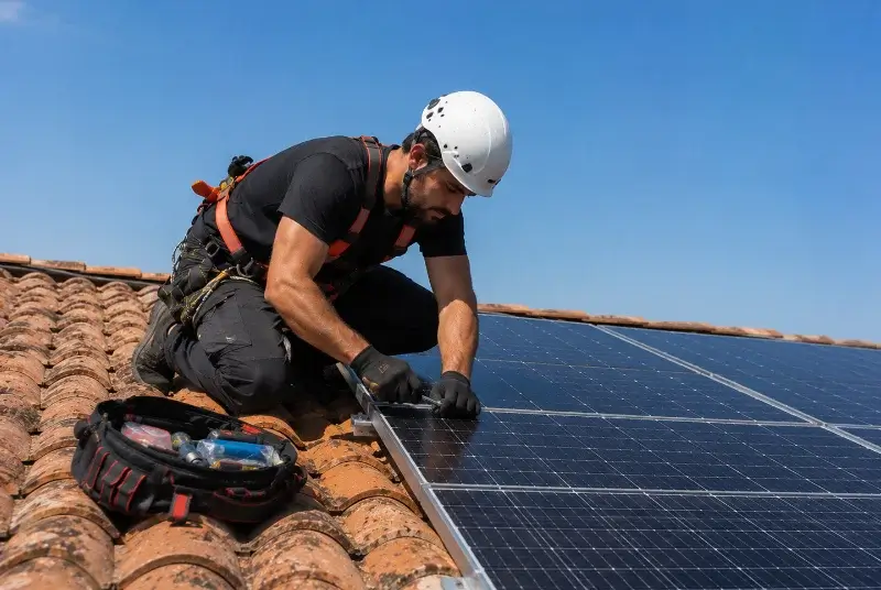 Maintenance et monitoring de panneaux solaires à Échiré